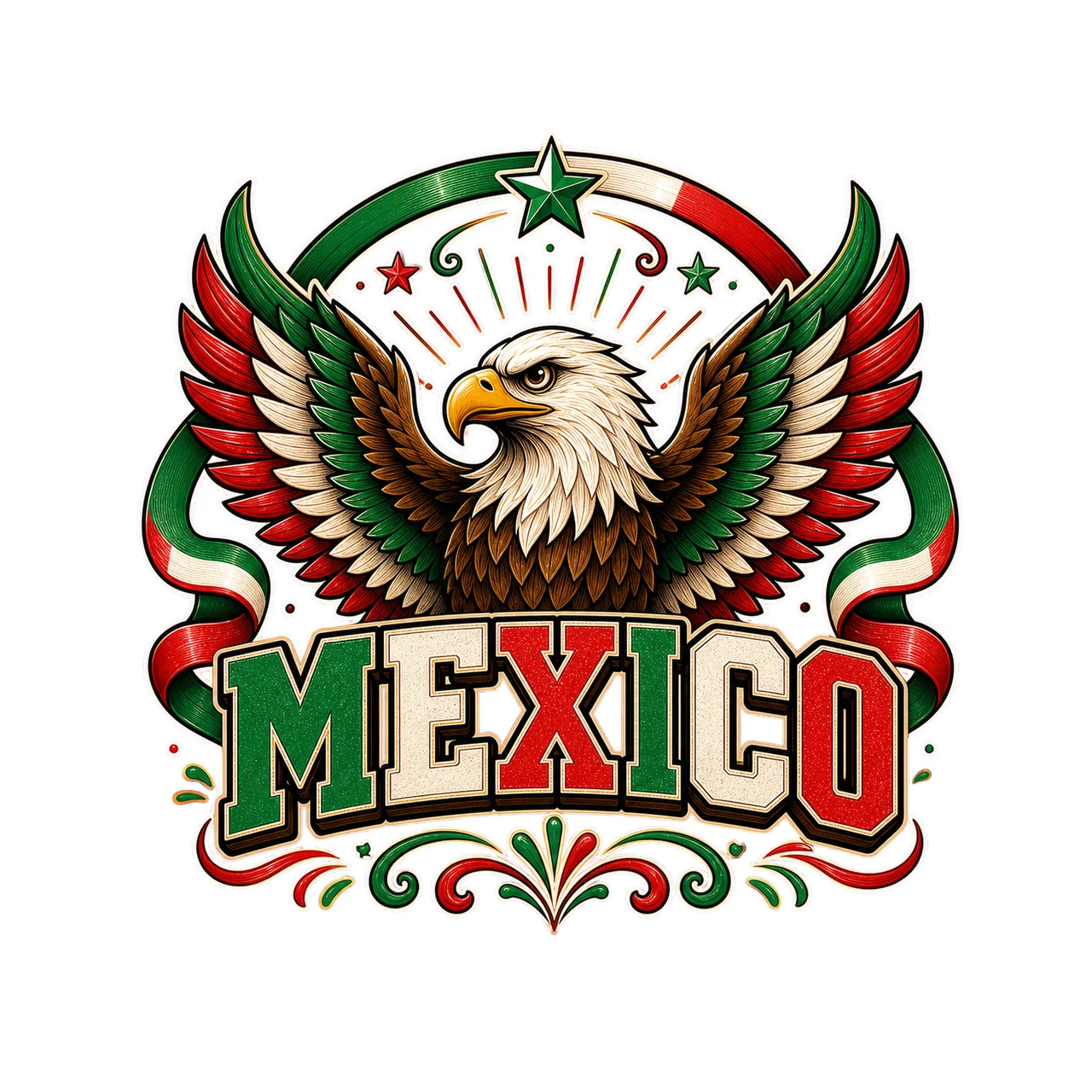 Mexico Eagle Heritage sublimation instant shirt Variation D