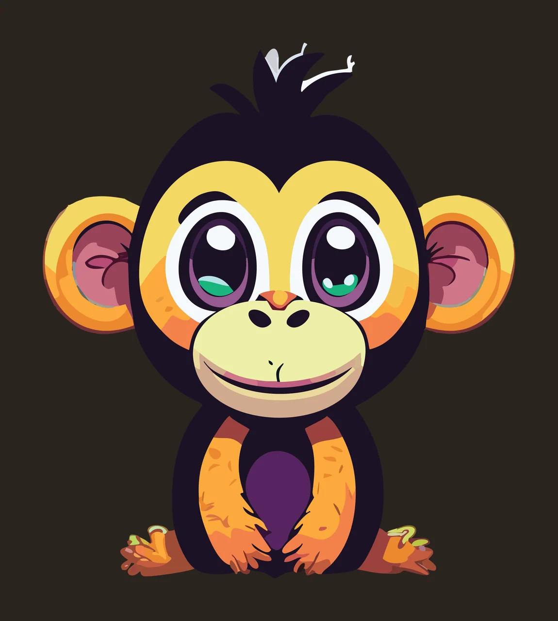 Animal Black Silhouette Of A Small Creature sitting ears head contrast preview thumbnail