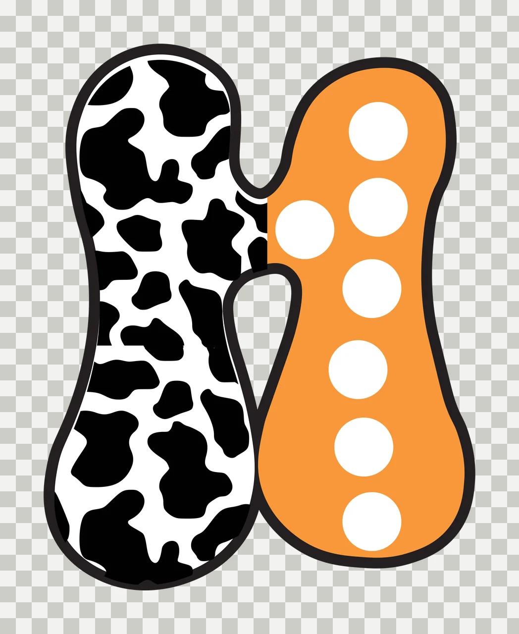 Half Cow Bright Font Dalmatian Race Doodle Leopard Character 35 racing transparency and detail preview thumbnail