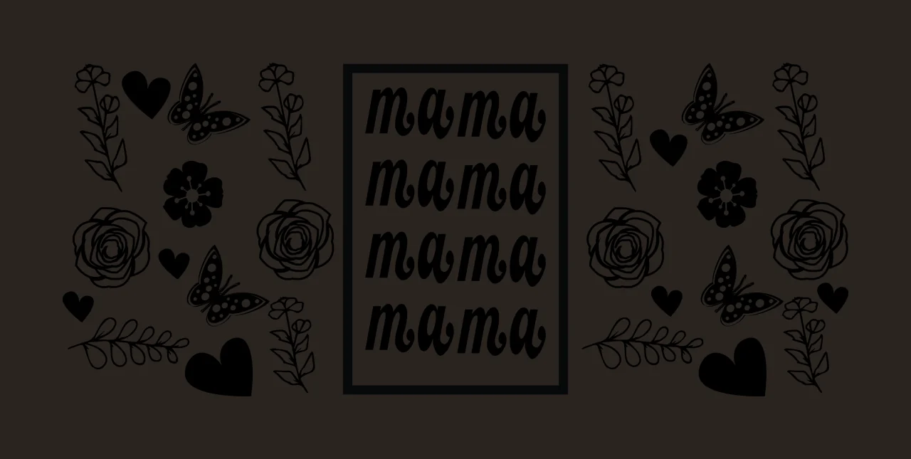 Can Glass Wrap Text Surrounded By Floral Elements and flowers contrast preview thumbnail