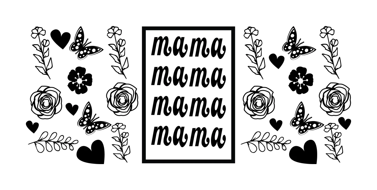 Can Glass Wrap Text Surrounded By Floral Elements and flowers