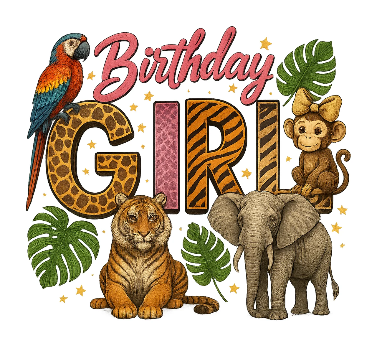 Zoo Birthday Girl Safari Birthday Shirt Design Wild One Girl