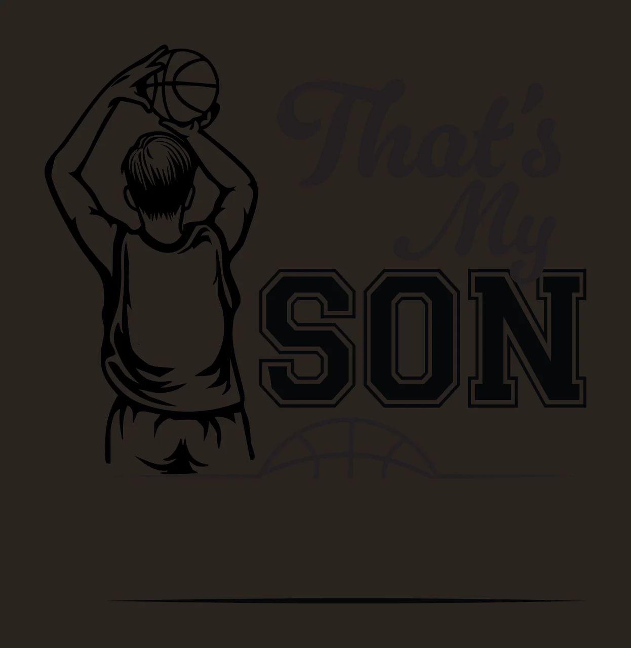 That S My Son Basketball Graphic player shooting ball athletic contrast preview thumbnail