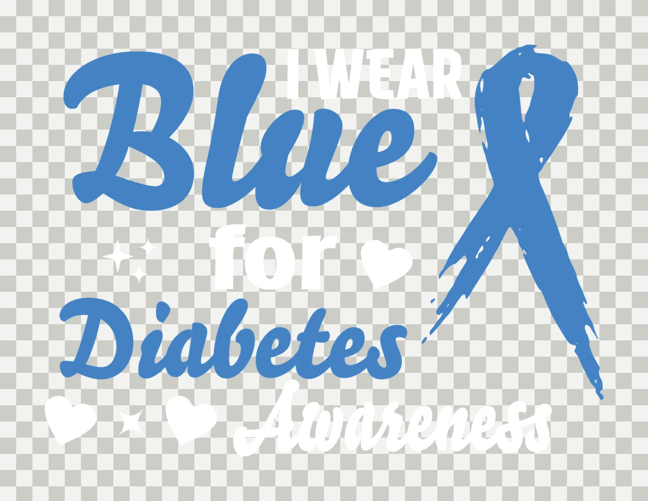 Blue Diabetes Blue Diabetes awareness logo Design with Blue Diabetes text and Blue ribbon symbol transparency and detail preview thumbnail