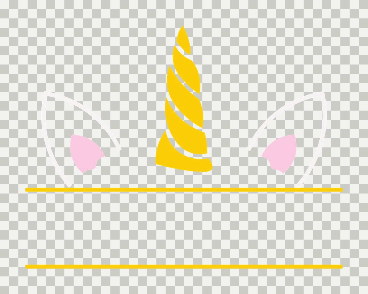 Unicorn Monogram Character 02 scalable logo design icon transparency and detail preview thumbnail