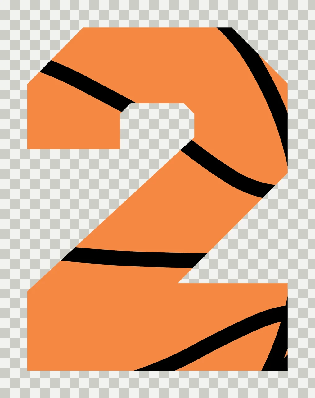 Can Glass Wrap 2 Number With Basketball Pattern transparency and detail preview thumbnail