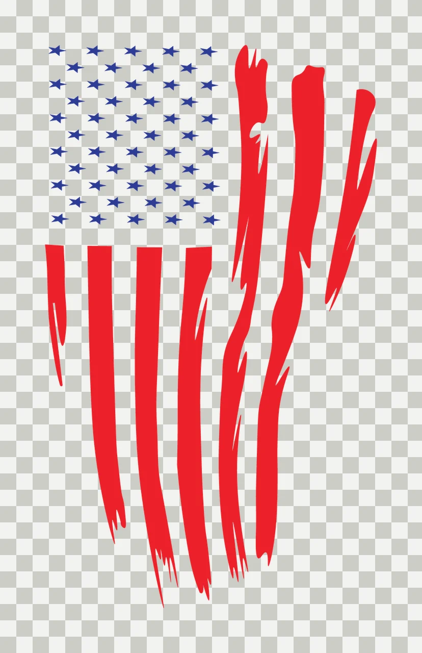 Can Glass Wrap Flag Waving With Stars transparency and detail preview thumbnail
