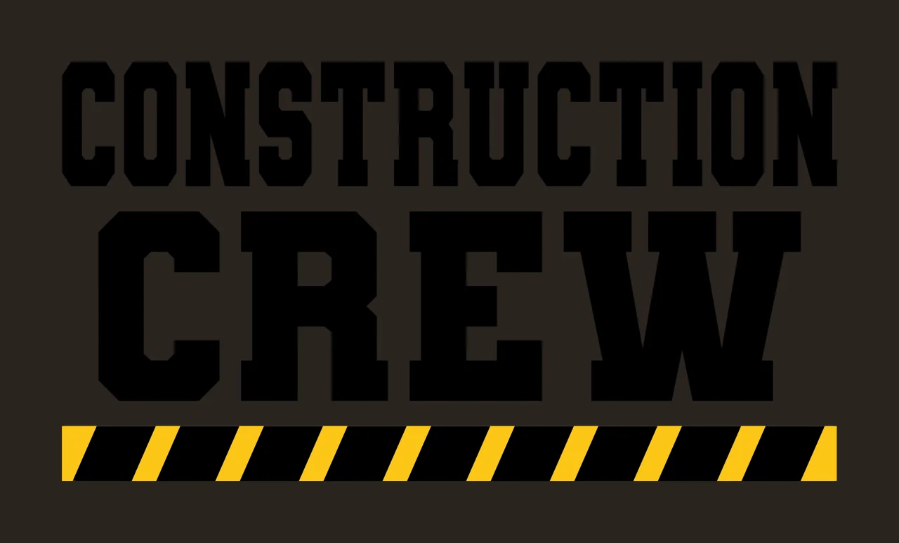 Construction Crew Text With A Solid Thick Black typography contrast preview thumbnail