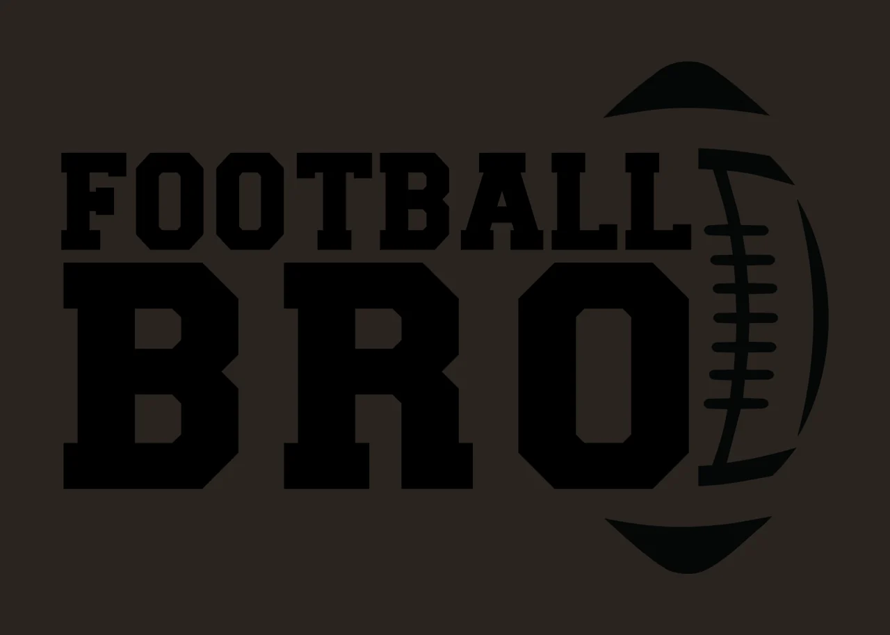 Football Bro Text With Typography And Stencil contrast preview thumbnail