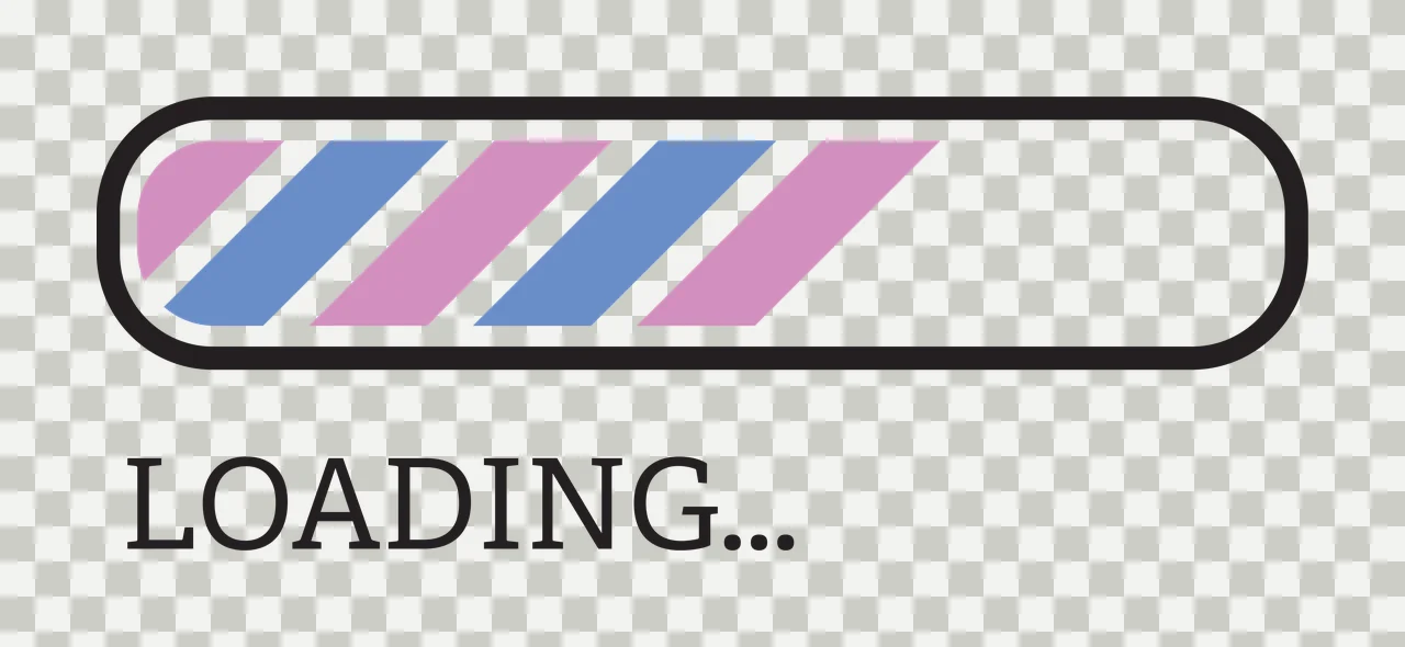 Loading Horizontal Progress Bar With Four Filled Segments ellipses transparency and detail preview thumbnail