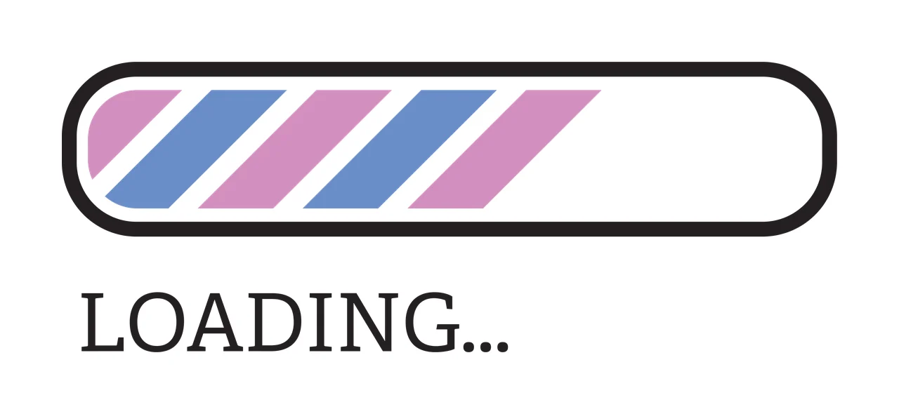 Loading Horizontal Progress Bar With Four Filled Segments ellipses