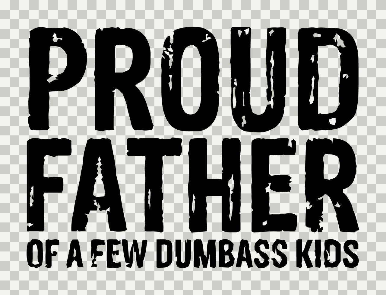 Typography Announcement With Black And Distressed In White transparency and detail preview thumbnail