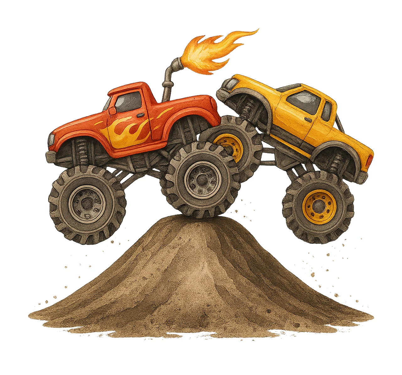 Monster Truck Sublimation Design Kids Shirt Artwork Off Road