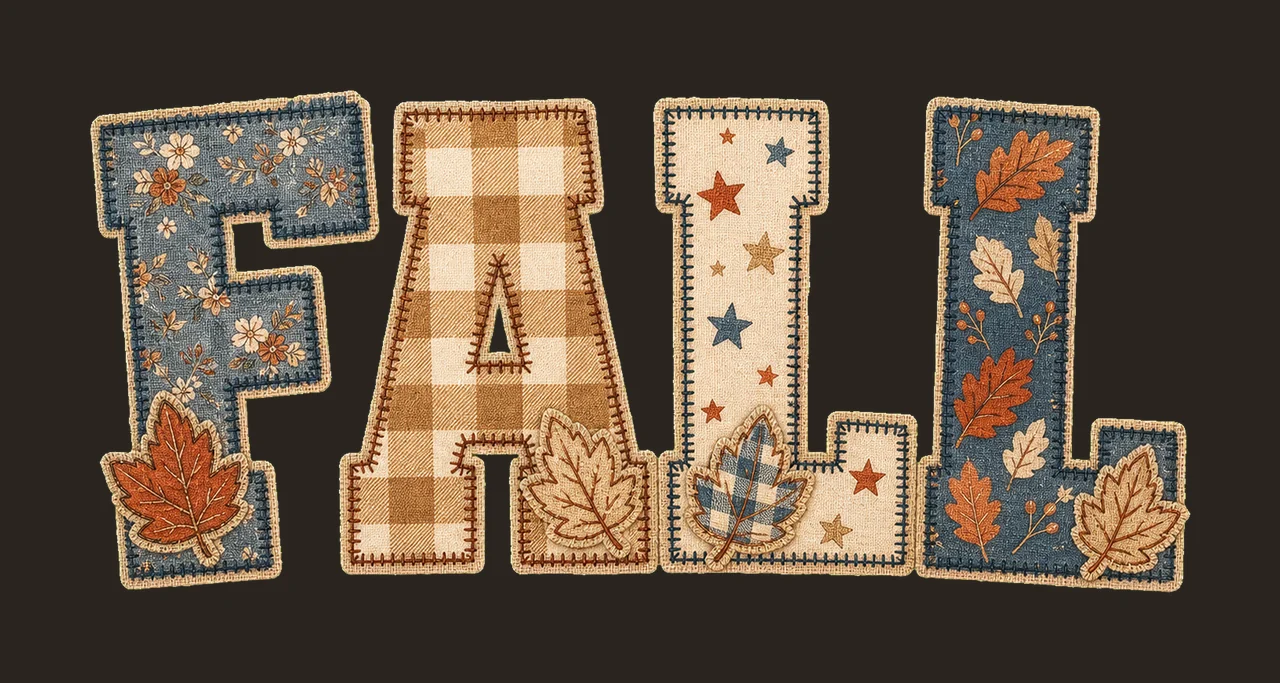 Flannel Fall Letters Word Quote Fall Shirt Variation D contrast preview thumbnail