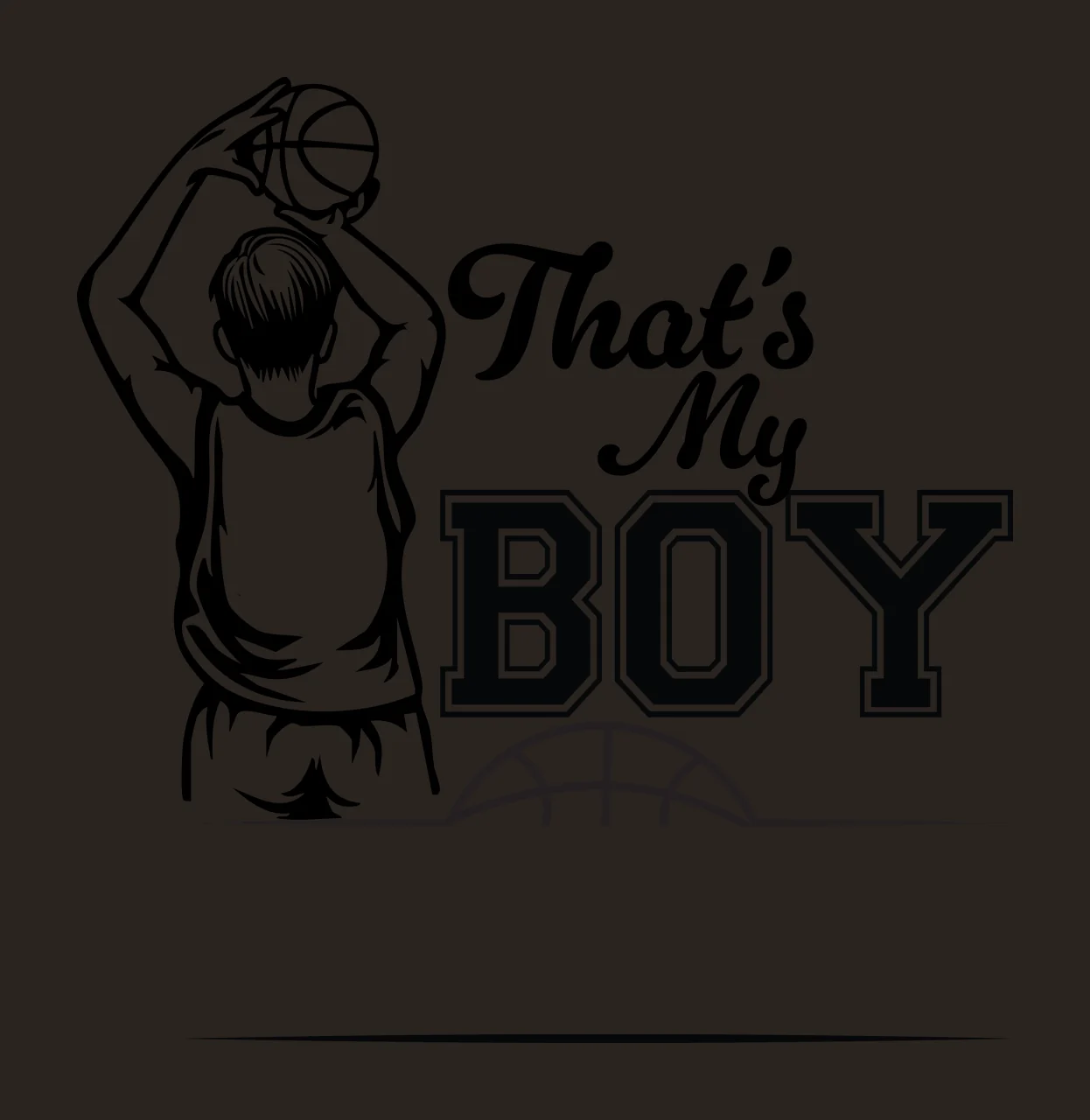 S Is Basketball Graphic player shooting hoop bold typography contrast preview thumbnail