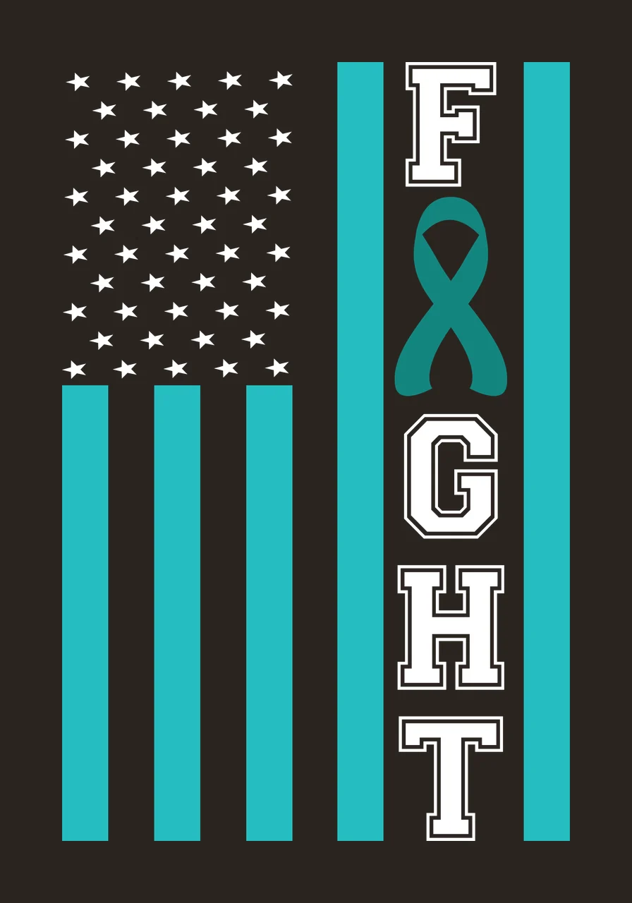 Fight Text With Stars And Stripes ribbon patriotic black typography contrast preview thumbnail