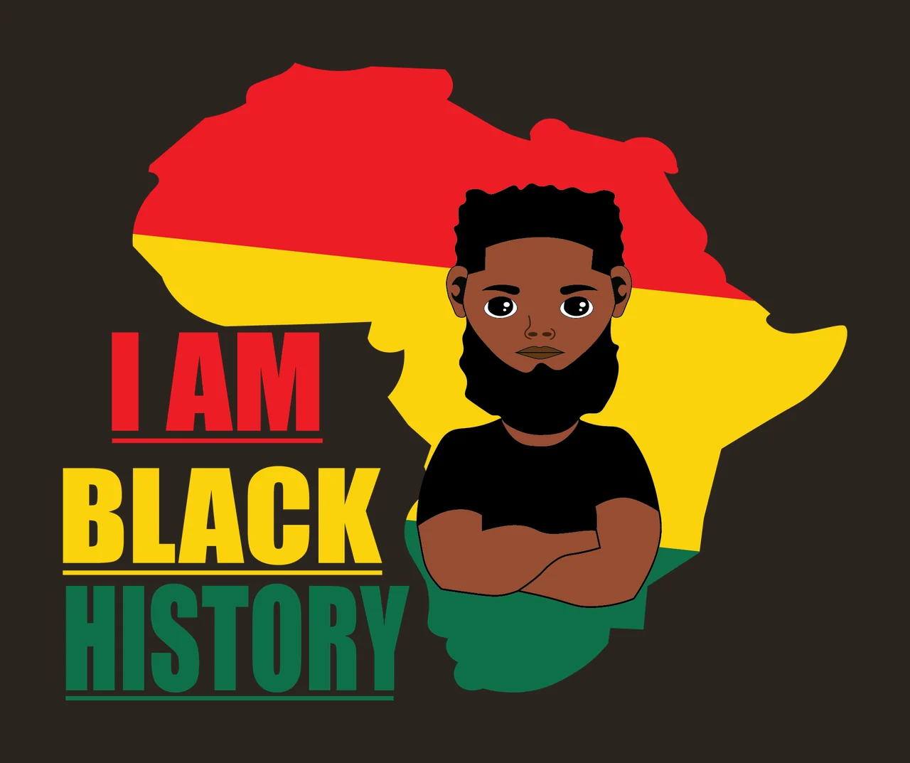 Can Glass Wrap I Am Black History Map contrast preview thumbnail