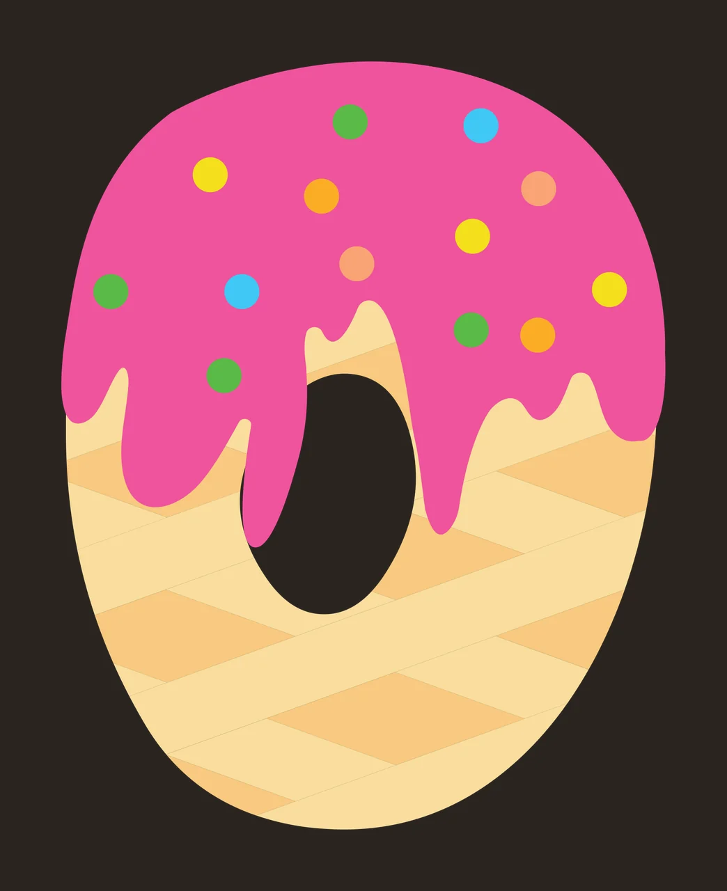 Ice Cream Font Character 18 scalable logo design icon contrast preview thumbnail
