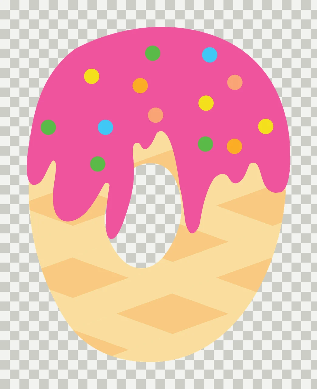 Ice Cream Font Character 18 scalable logo design icon transparency and detail preview thumbnail