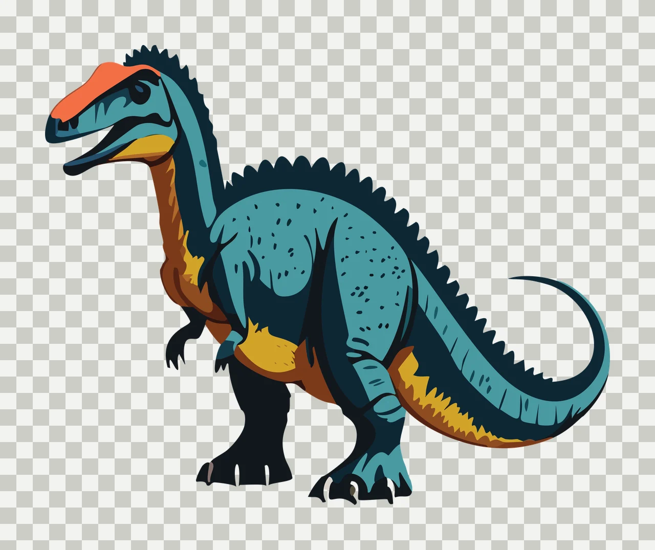 Dinosaur Silhouette With Bone Texture standing bones internal lines transparency and detail preview thumbnail