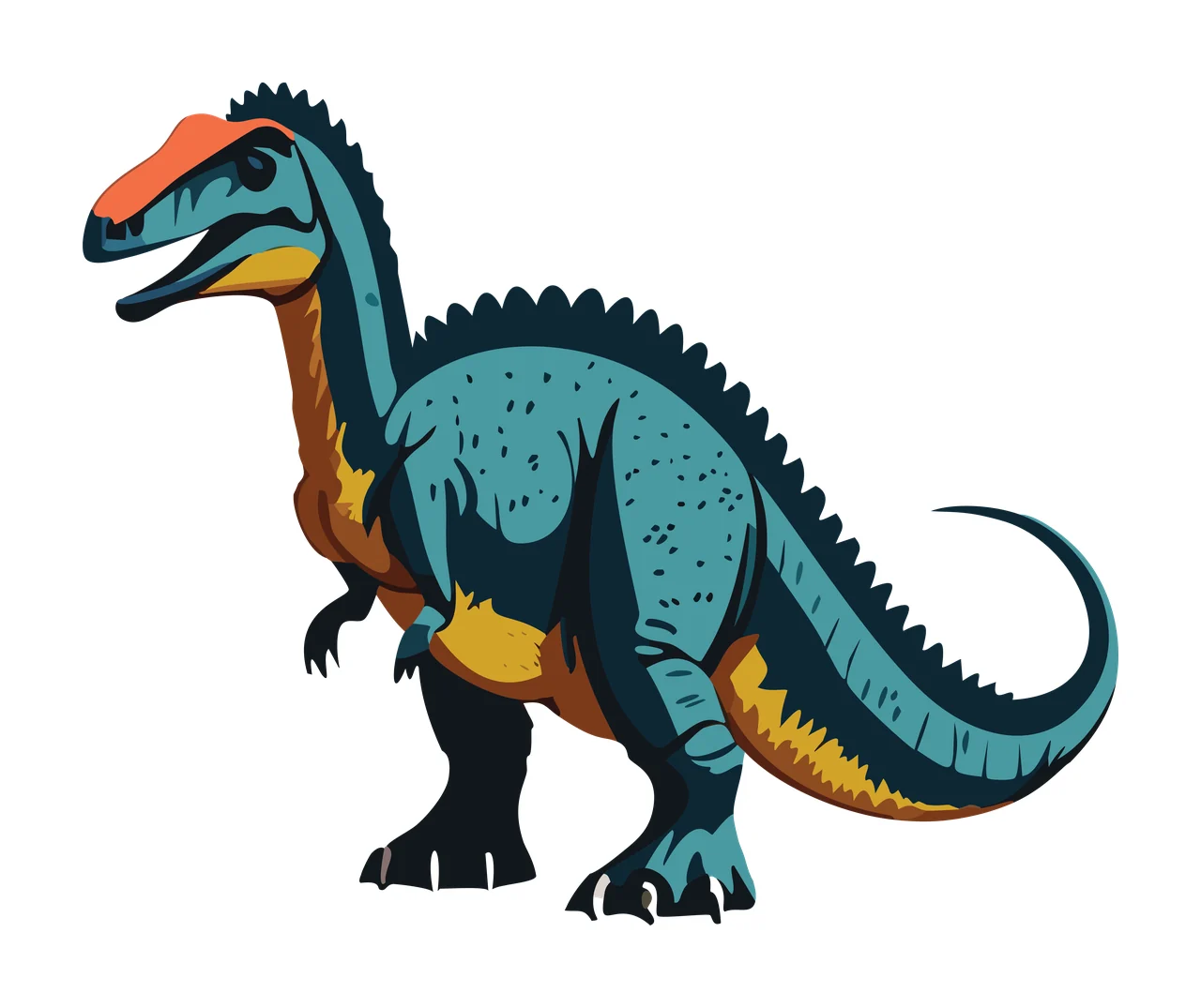 Dinosaur Silhouette With Bone Texture standing bones internal lines
