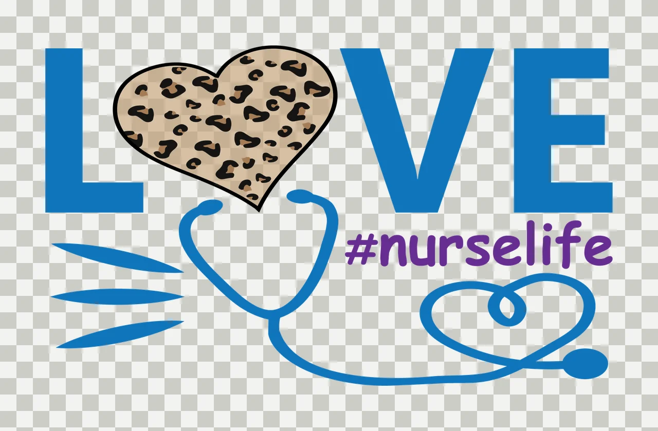 Love Nurselife Stethoscope Heart Graphic forming typography transparency and detail preview thumbnail