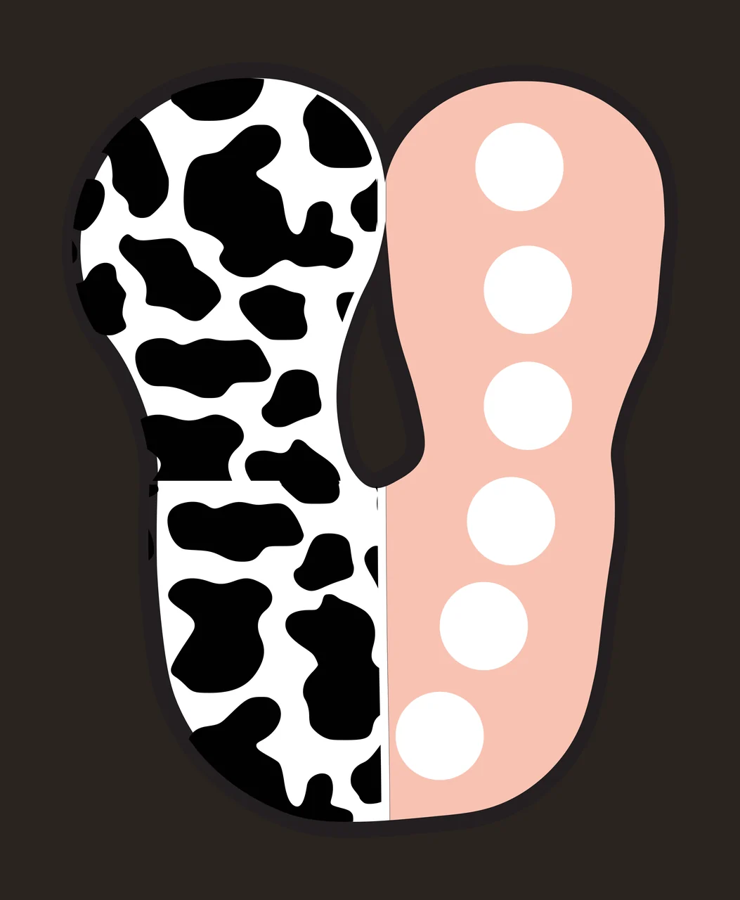 Half Cow Bright Font Dalmatian Race Doodle Leopard Character 14 racing contrast preview thumbnail
