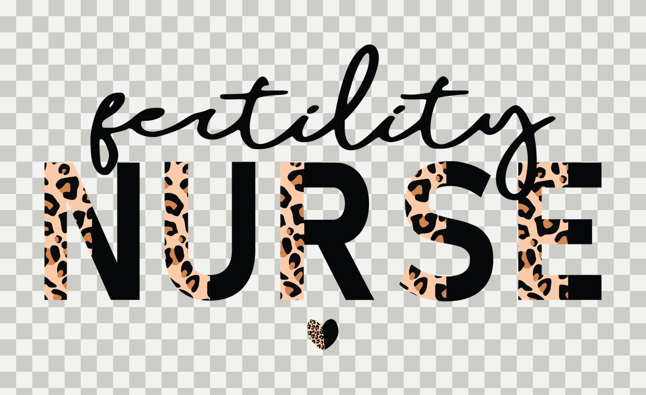 Fertility Nurse Script And Bold Text inscription Informational transparency and detail preview thumbnail