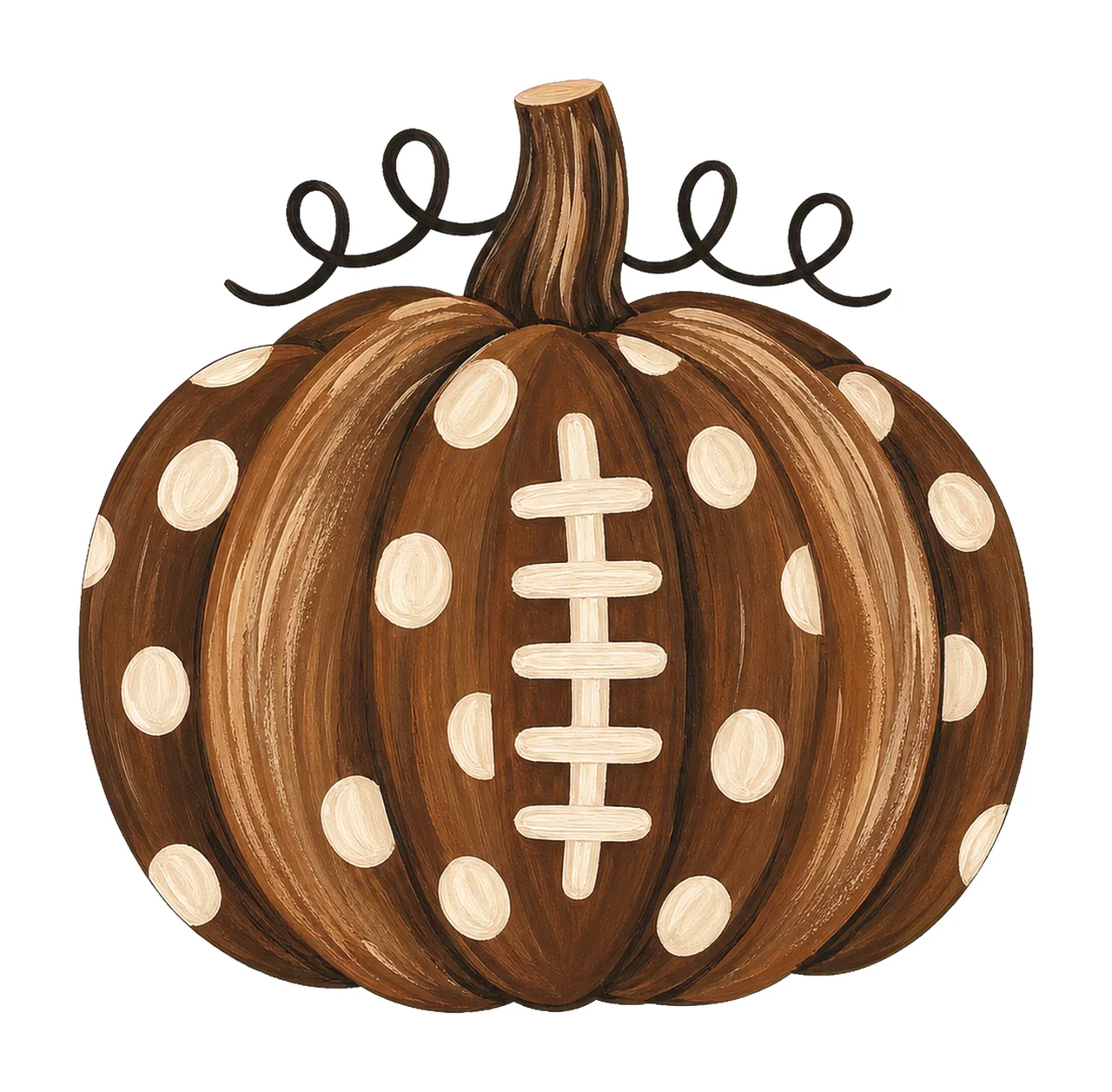 Pumpkin Football Mom Club Polka Dots sublimation Variation B