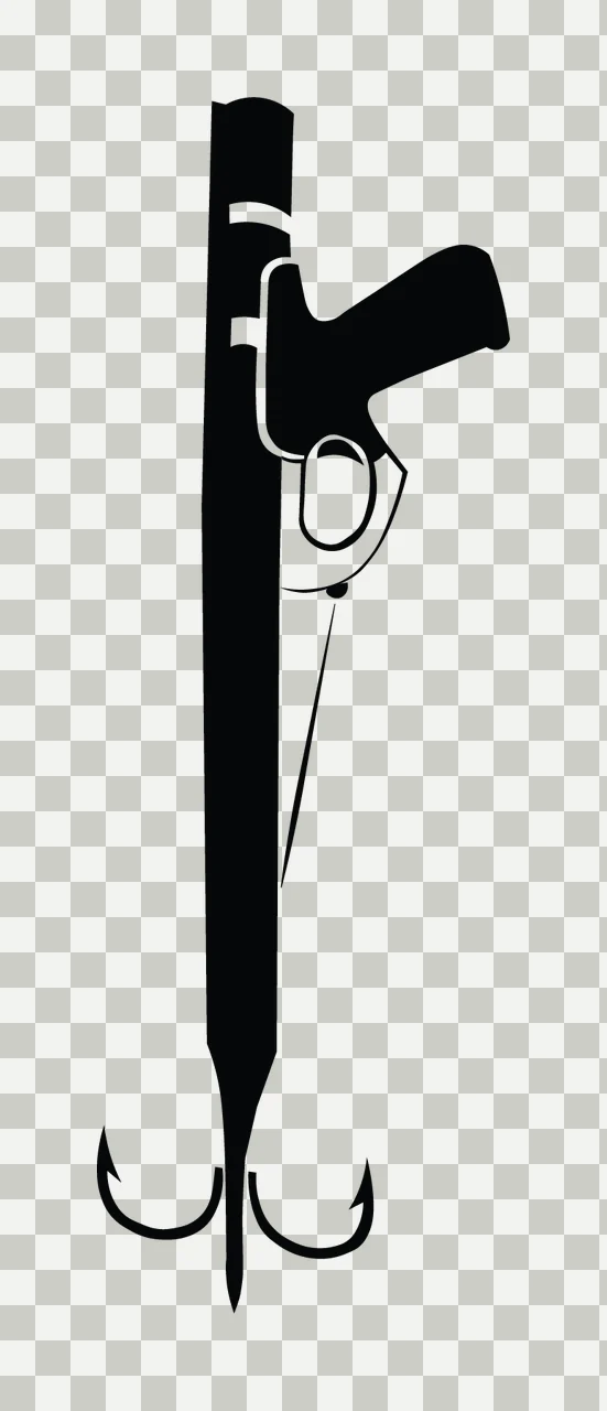 Fishing Hunting Monogram Character 02 fisherman angler bass transparency and detail preview thumbnail