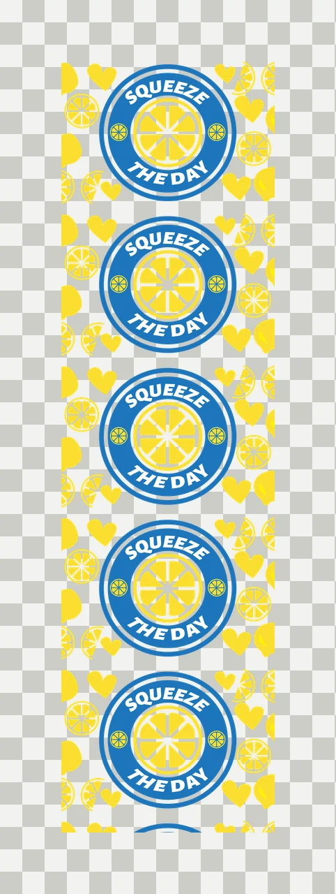 Squeeze The Day Lemon Icons lemons pattern slices hearts black transparency and detail preview thumbnail