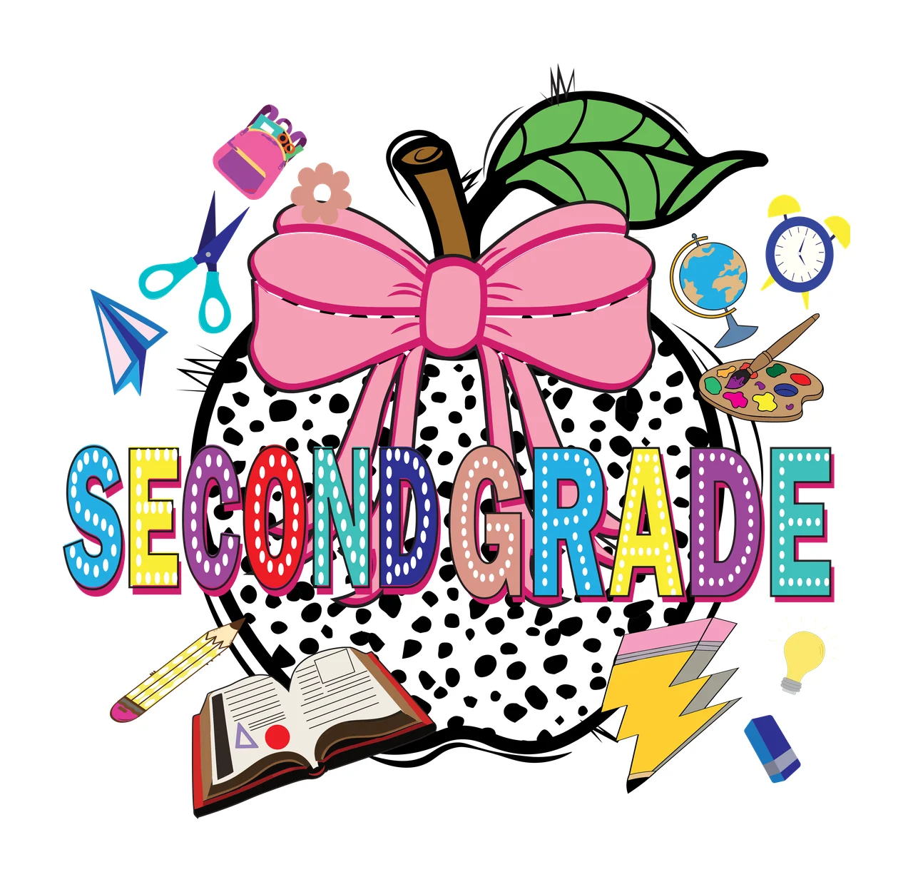 Apple Grade Second Grade And School Items listing scissors