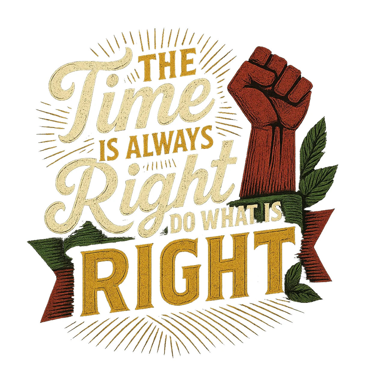 Theres Always Time To Do Whats Right Inspirational Quote