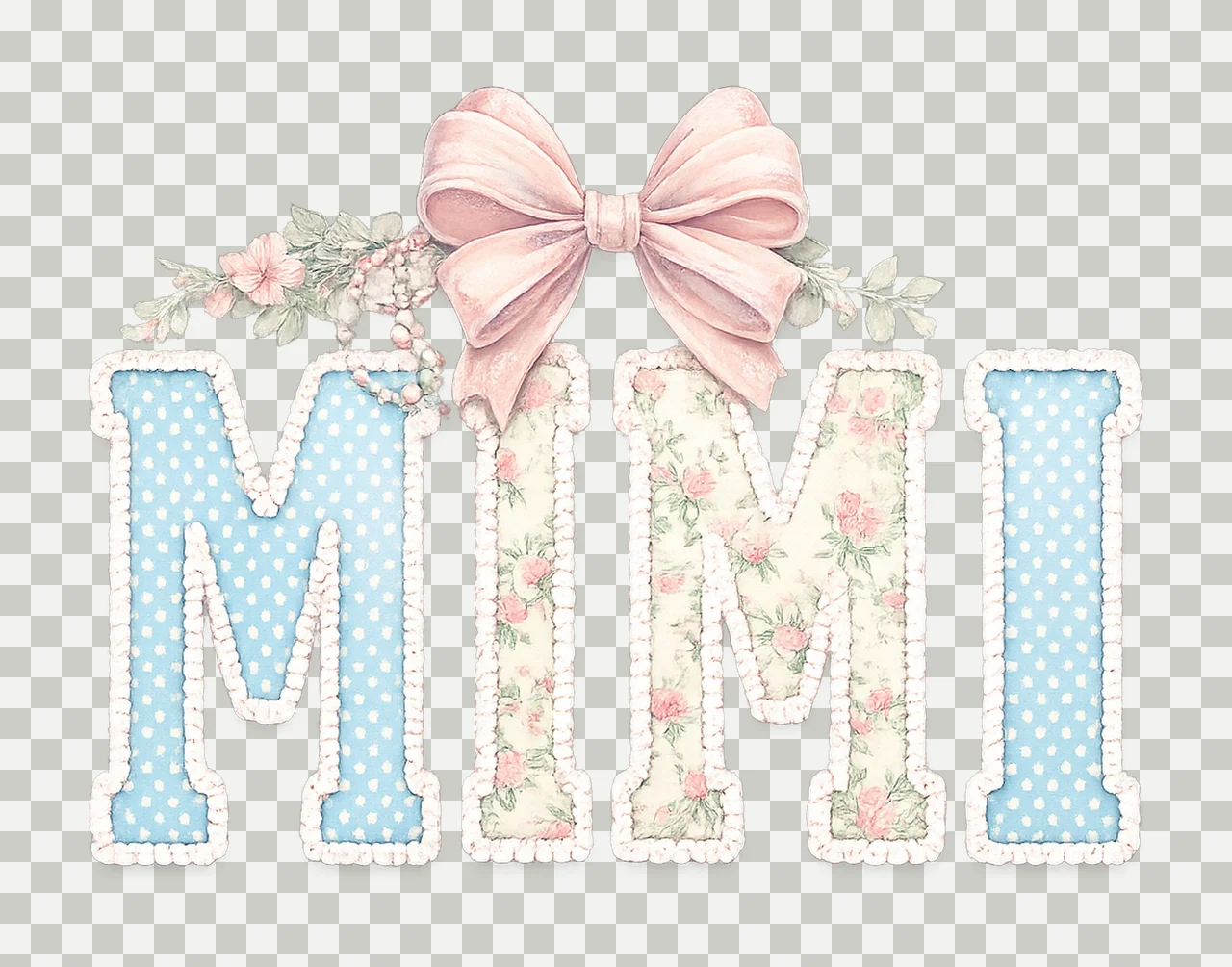 Mama Mom Dainty Lace Design Girly Floral Artwork transparency and detail preview thumbnail