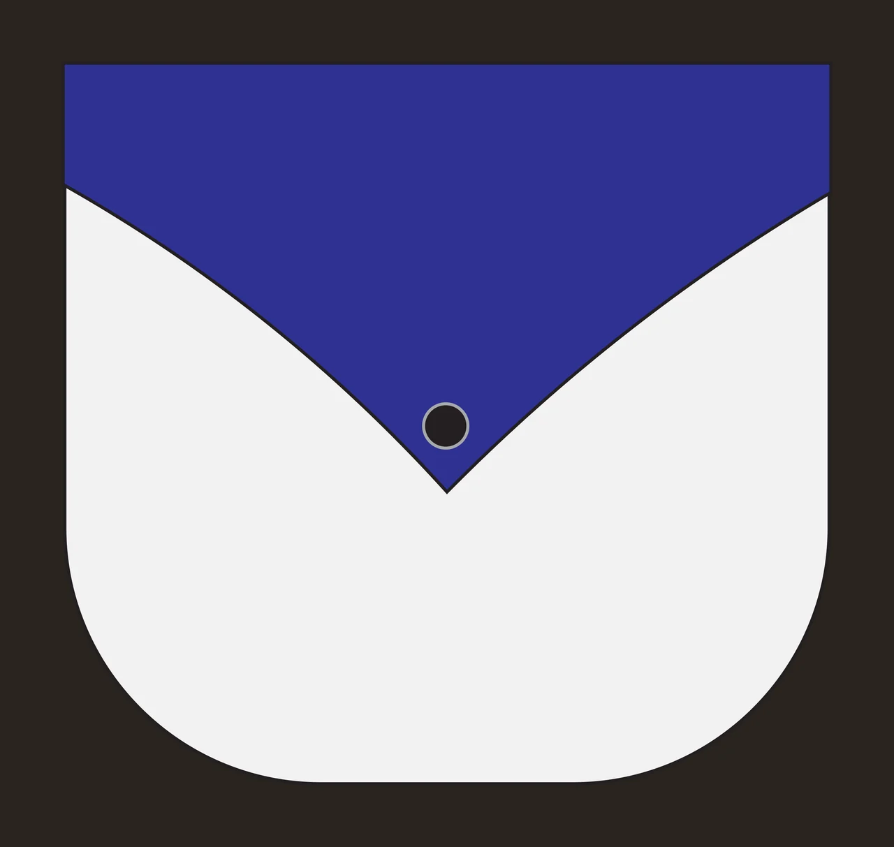 Black Rounded Square Icon form silhouette white background contrast preview thumbnail