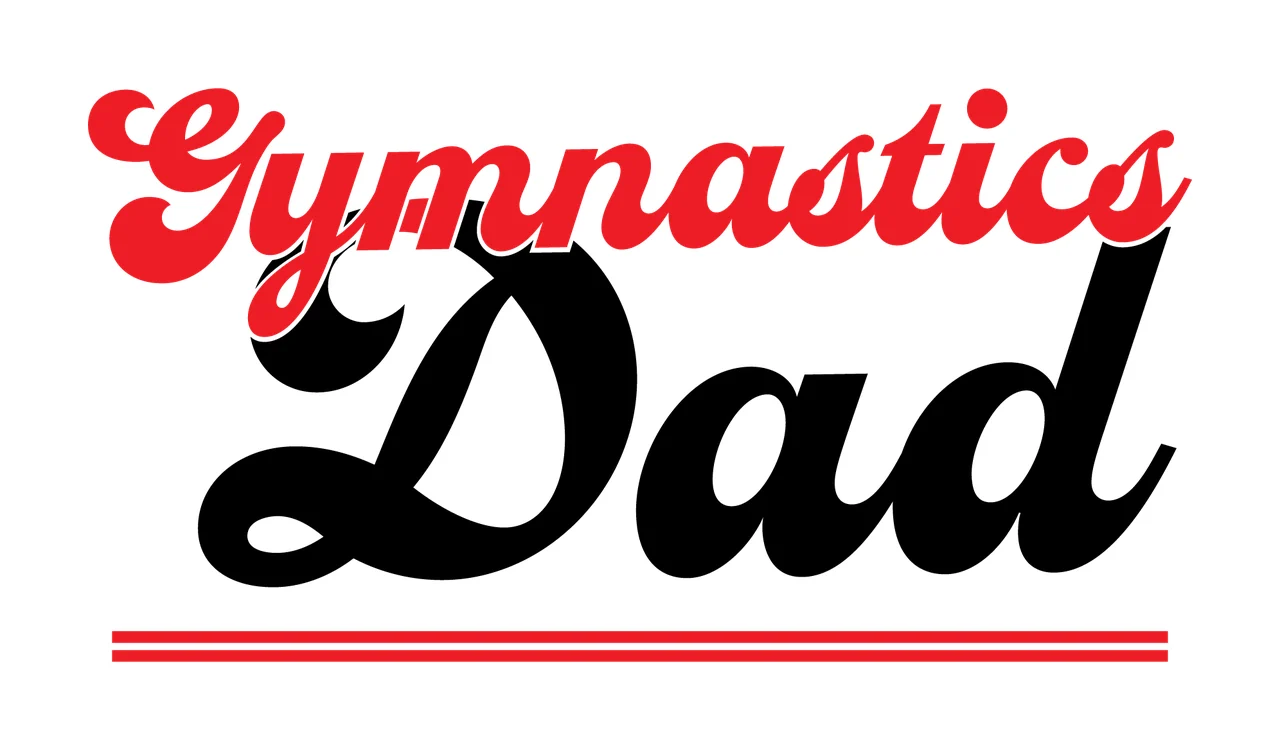 Gymnastics Dad Text Underlining With Parallel Lines