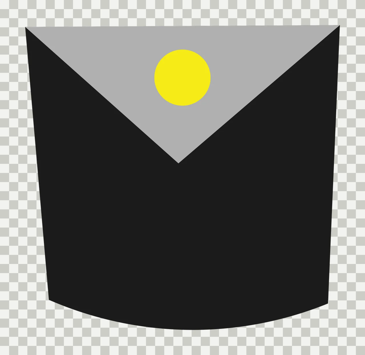 Solid Black Arch Shape With A Curved Bottom rectangle silhouette transparency and detail preview thumbnail