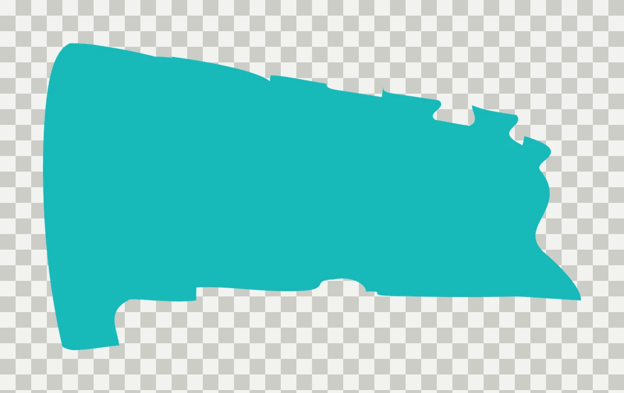 Black Irregular Textured Shape Block corners curves silhouette transparency and detail preview thumbnail
