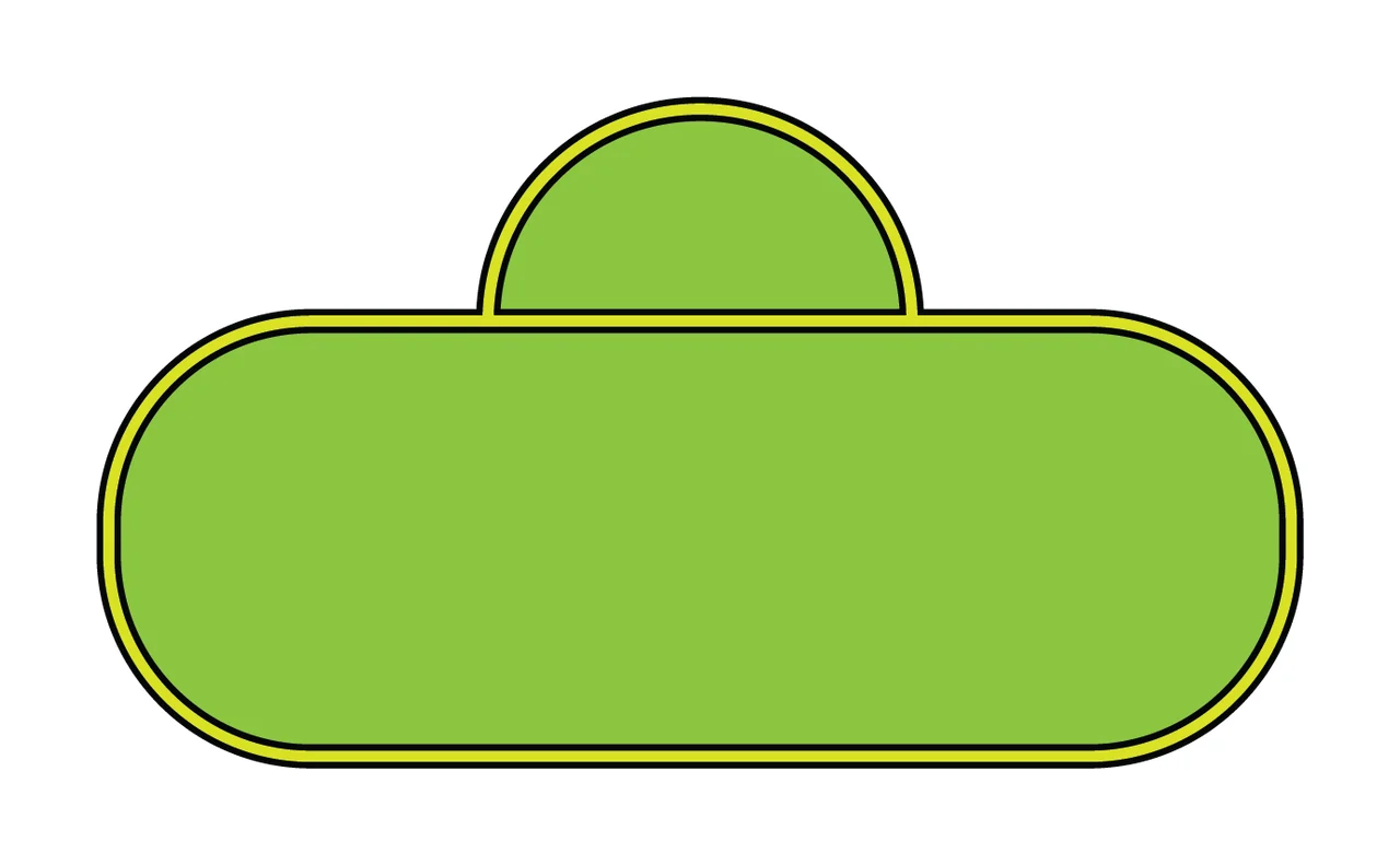 Black Cloud Shape On White curves minimalist icon graphics