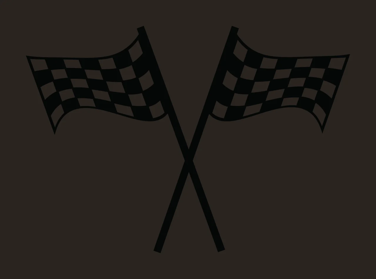 Can Glass Wrap Crossed Checkered Racing Flags Graphic contrast preview thumbnail
