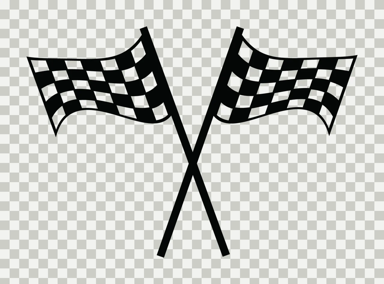 Can Glass Wrap Crossed Checkered Racing Flags Graphic transparency and detail preview thumbnail