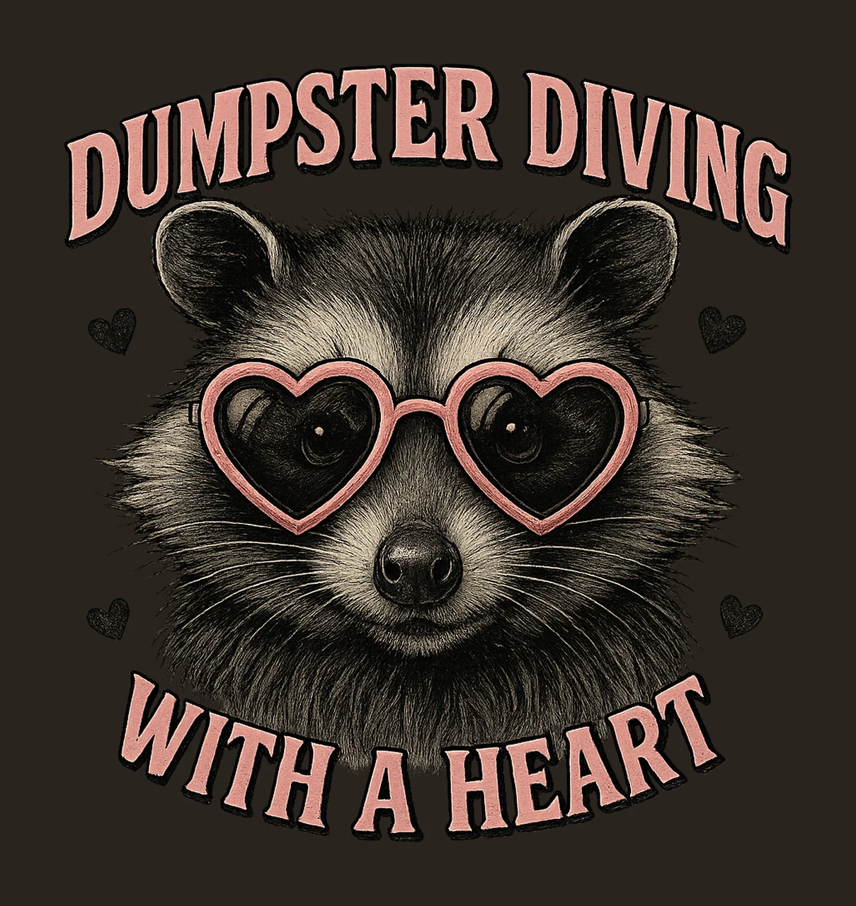Dumpster Diving Into Your Heart Valentines Anti Love Vday contrast preview thumbnail