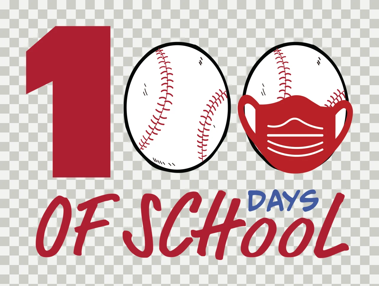 100 Days Of School Head Outlines number shapes silhouette black transparency and detail preview thumbnail