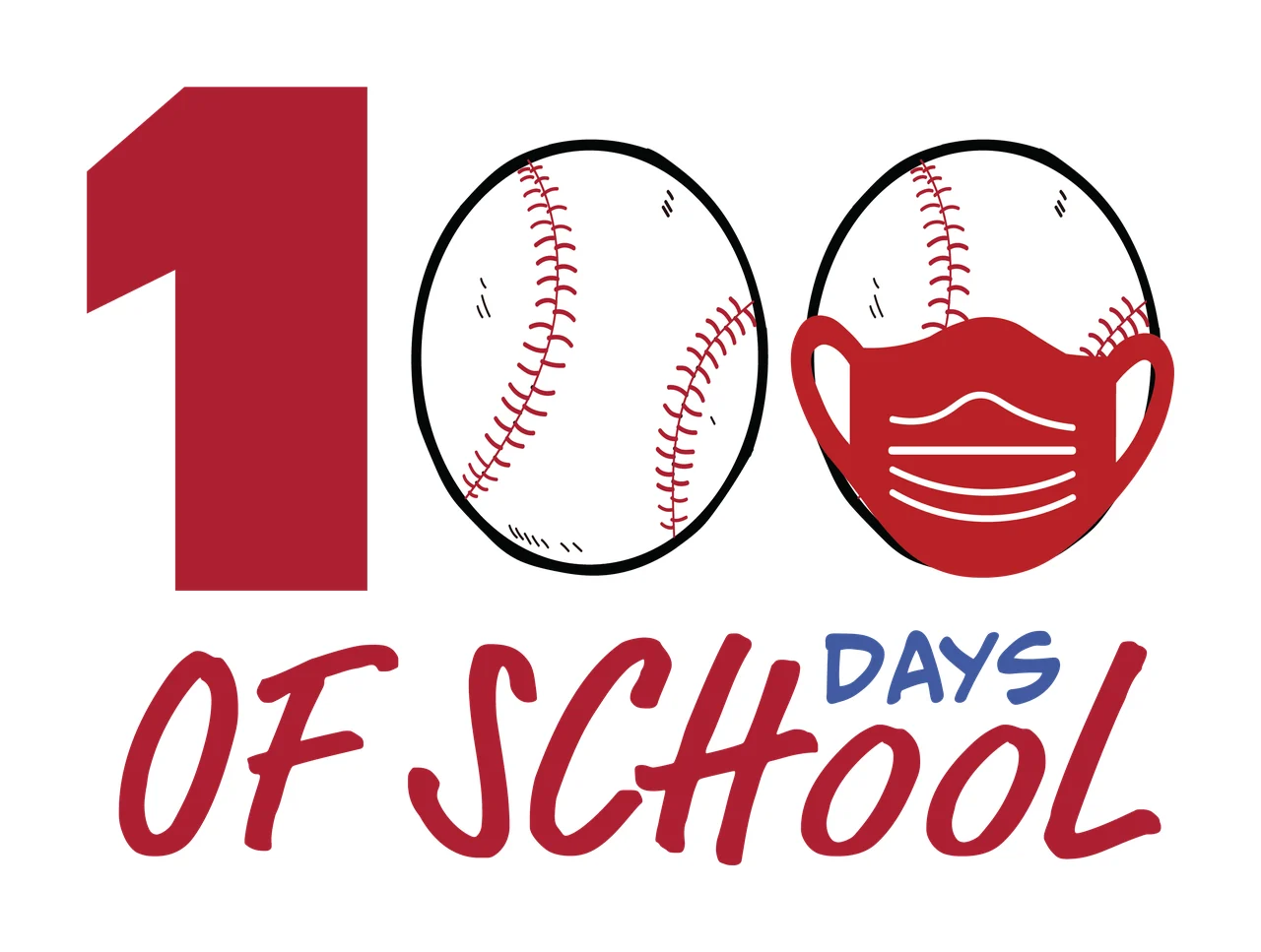 100 Days Of School Head Outlines number shapes silhouette black
