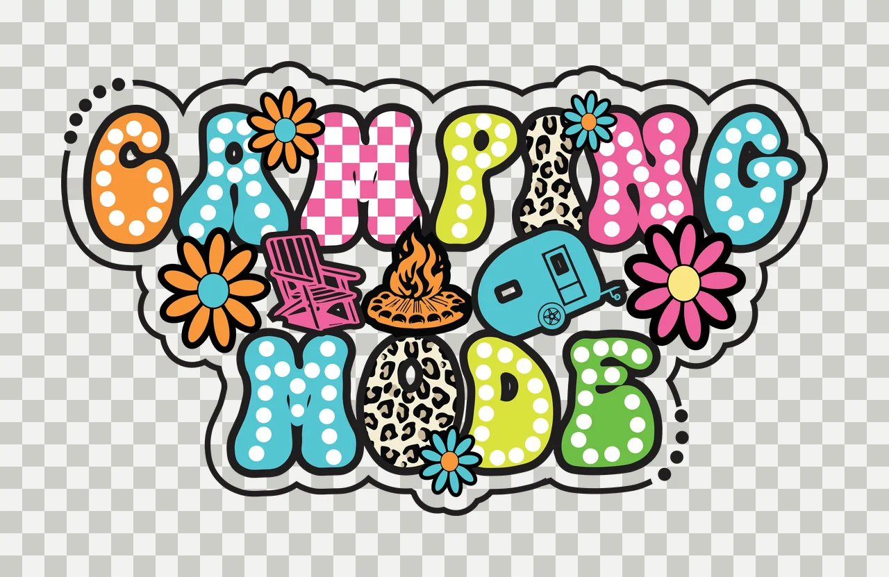 Black Floral Text Design forming shape flowers silhouette white transparency and detail preview thumbnail