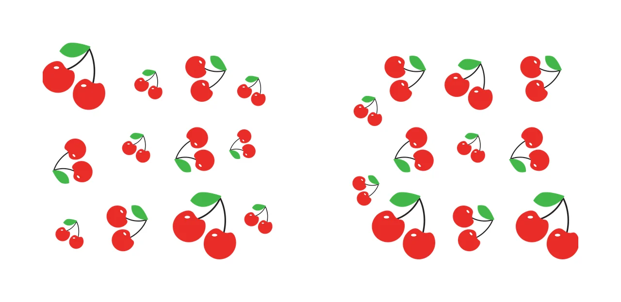 Can Glass Wrap Cherry Fruit Silhouette Pattern Arrangement cherries