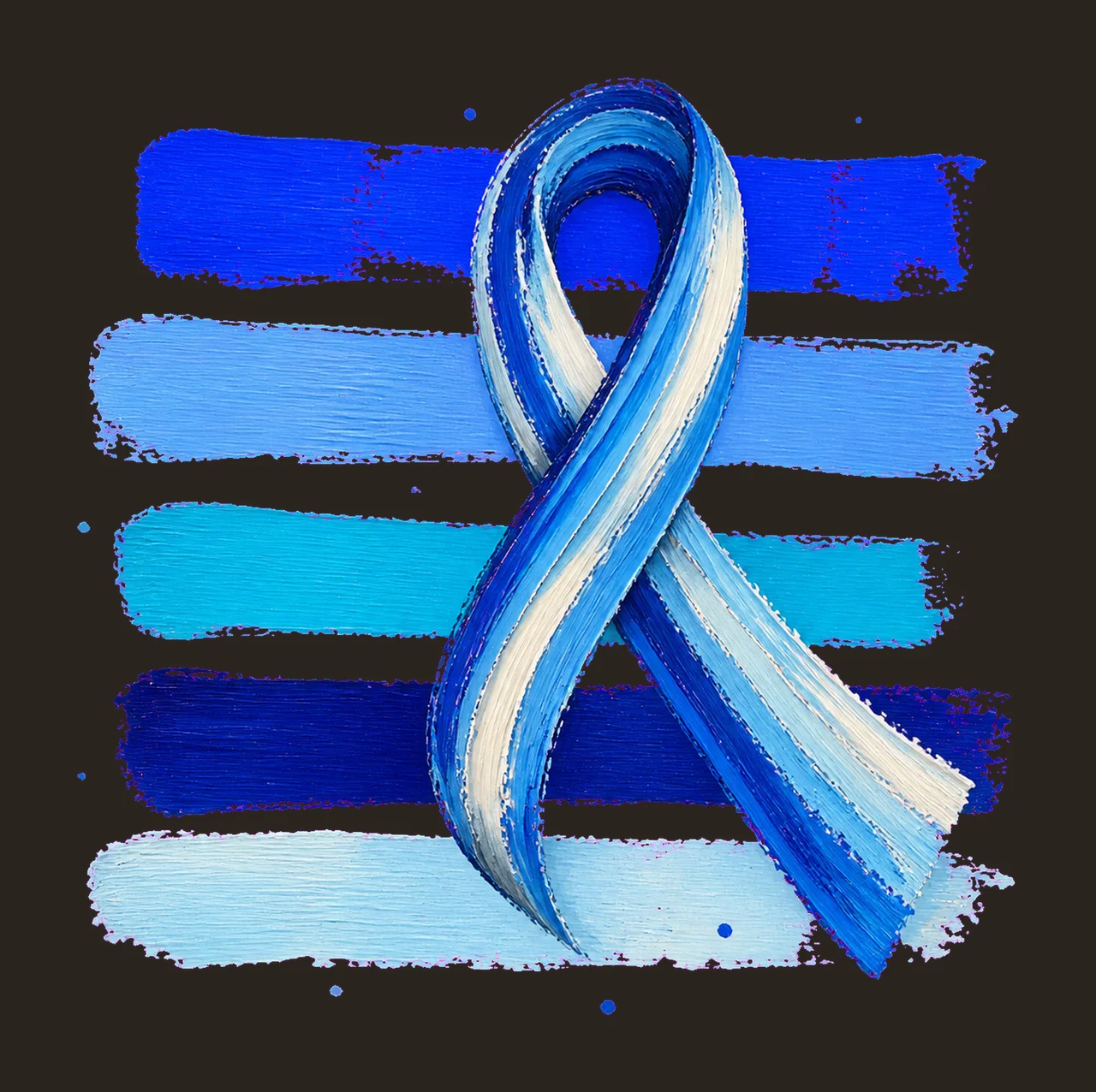 Blue Diabetes Awareness Ribbon Brush Stripes bundle 02 contrast preview thumbnail