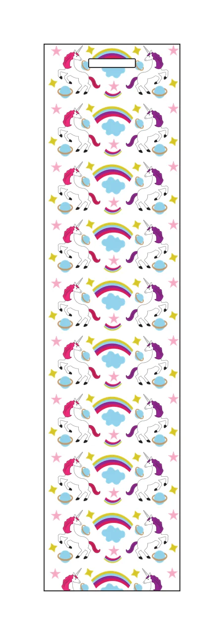 Unicorn Rainbow Star Vertical Pattern Design Unicorns and rainbows
