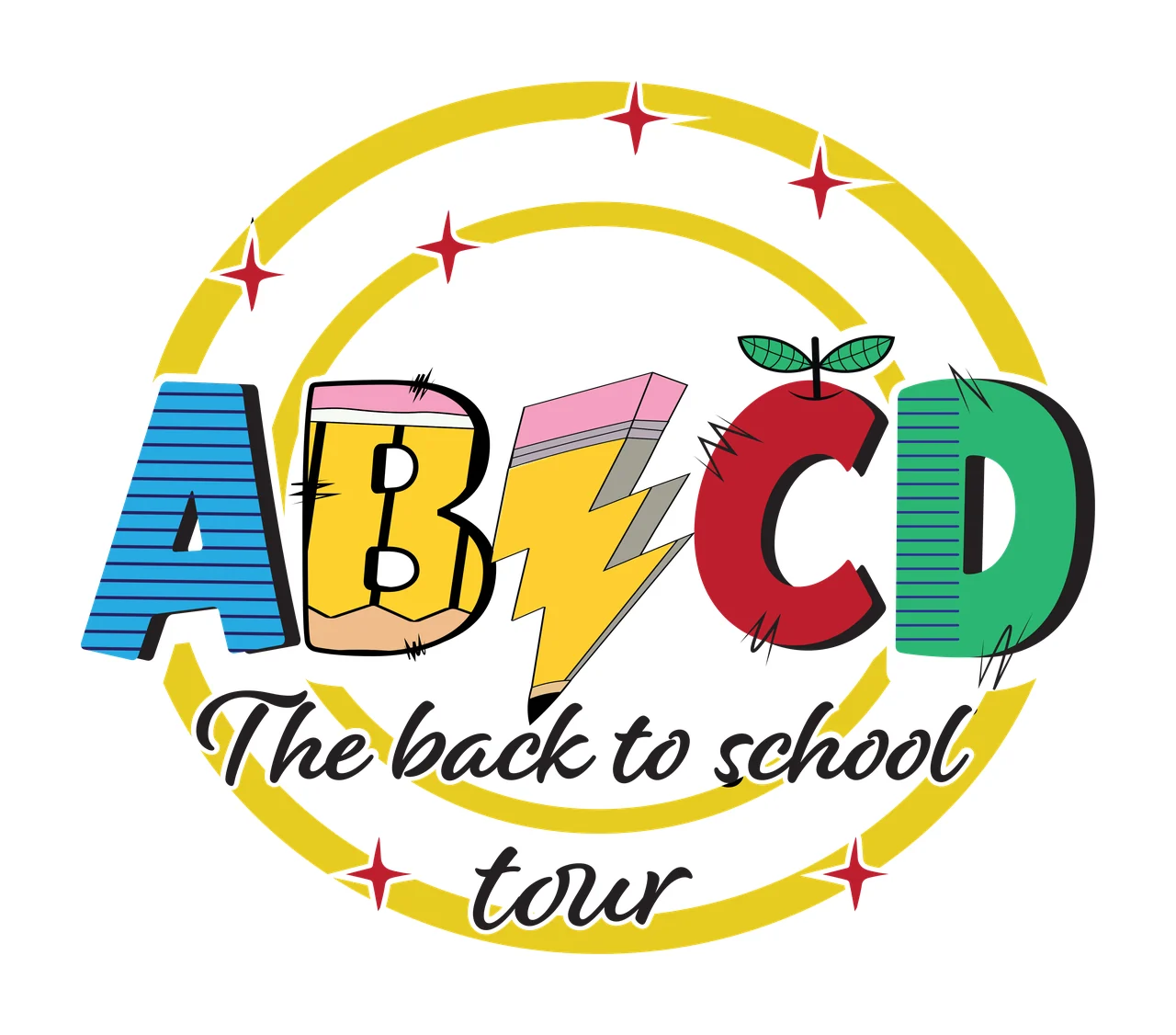 Black Circular Logo With Lightning Bolt And Star displaying