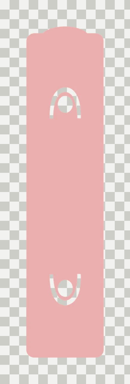 Black Rectangular Block With Inward Facing White Semi Geometric transparency and detail preview thumbnail